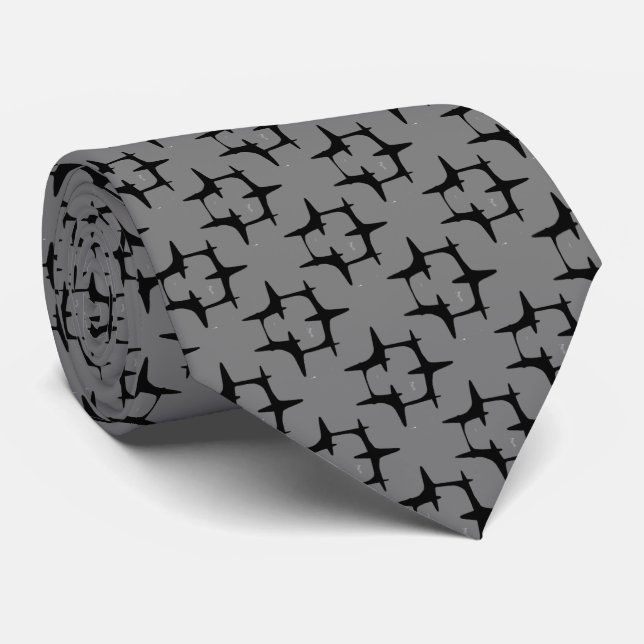 Art Deco Pattern Tie (Rolled)