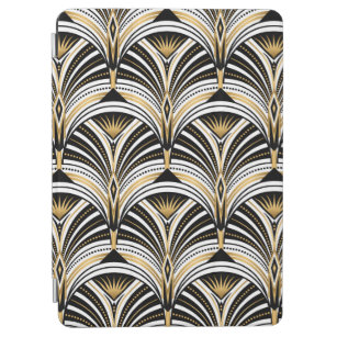 Art Deco pattern. Vintage gold black white backgro iPad Air Cover