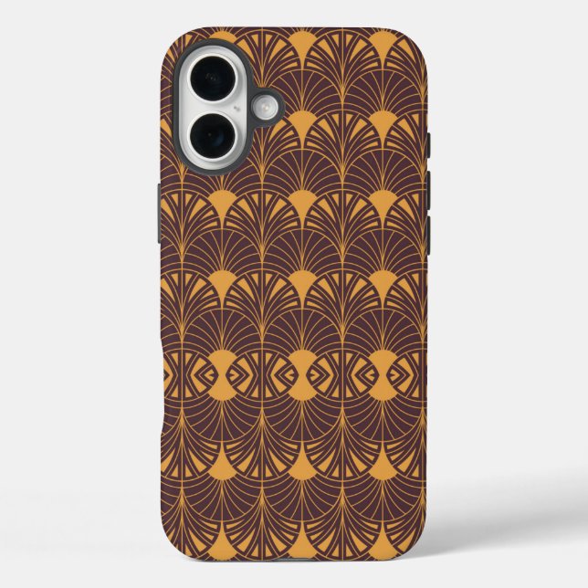 Art Deco pattern with fan-shaped motifs  Case-Mate iPhone Case (Back)