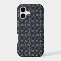 Art Deco pattern with geometric shapes in gold