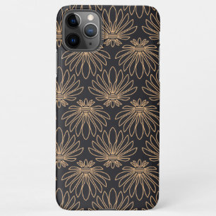 Art Deco pattern with gold floral motifs  iPhone 11Pro Max Case