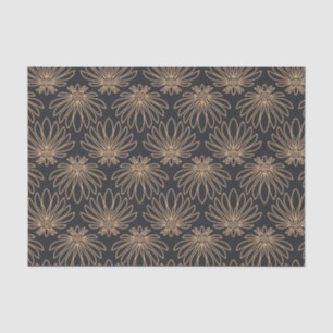Art Deco pattern with gold floral motifs Tissue Paper