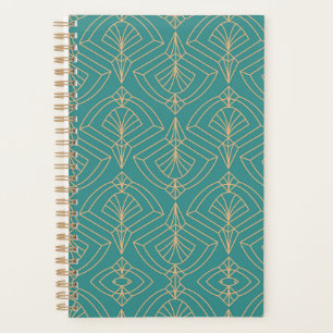 Art Deco pattern with gold geometric shapes Planner