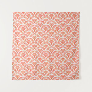 Art Deco Pattern with Scale Motifs. Tapestry