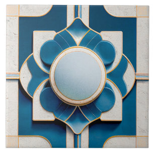 Art Deco Patterned Wall Decor Art Nouveau Ceramic  Tile