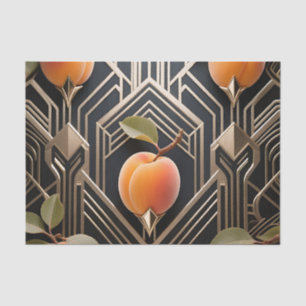 Art Deco Peach Pattern Tissue Paper