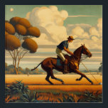 Art Deco Polo Player Wall Art<br><div class="desc">Perfect for the Art Deco lover!</div>