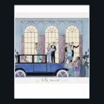 art deco poster<br><div class="desc">Au Revoir (1920) fashion illustration in high resolution by George Barbier. Original from The Beinecke Rare Book & Manuscript Library
digitally enhanced for prints ideal for picture frames and posters</div>