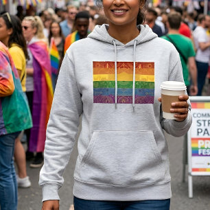 Art Deco Pride Flag   Rainbow I Vintage 1920s Hoodie