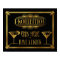 Art Deco Prohibition Wedding Bar Sign: