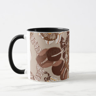 Art Deco protea flower Mug