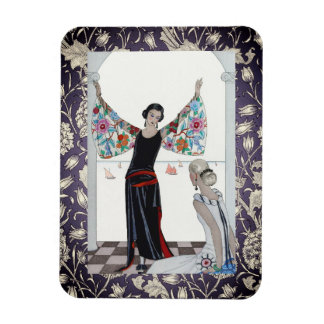 Art Deco Purple Accented Magnet