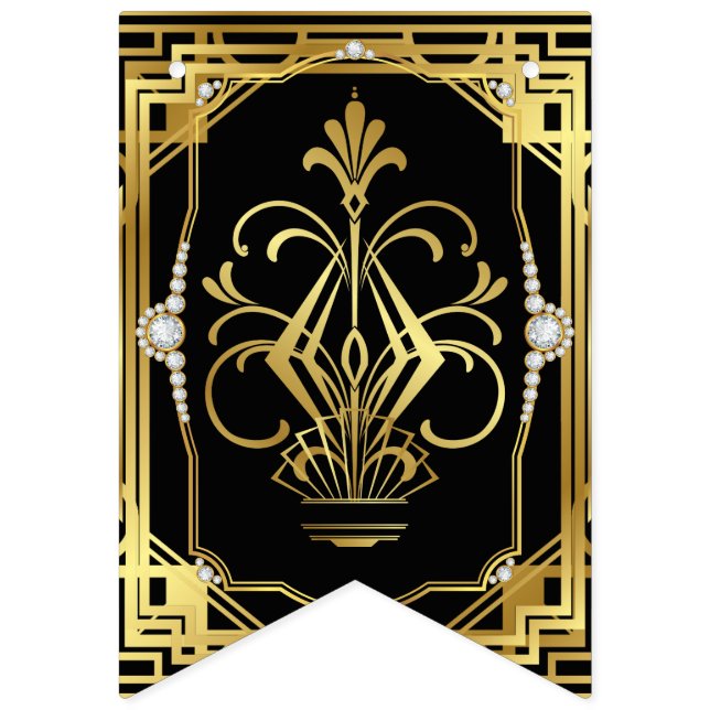 Art Deco Putting on the Ritz Bunting (First Flag)