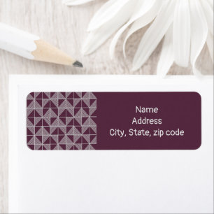 Art Deco Puzzle Return Address Label