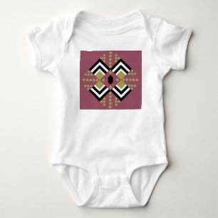 Art Deco Quilt Inspired Baby Bodysuit