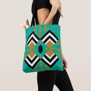 Art Deco Quilt Inspired Tote Bag