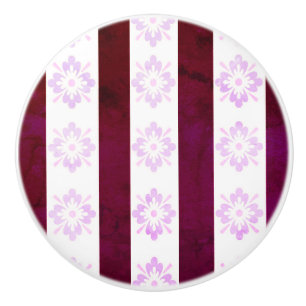 Art Deco Red Pink Ceramic Pull