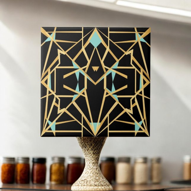 Art Deco Reimagined Ceramic Tile (Creator Uploaded)