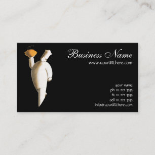 Art Deco Restaurant Chef, Vintage Business Business Card