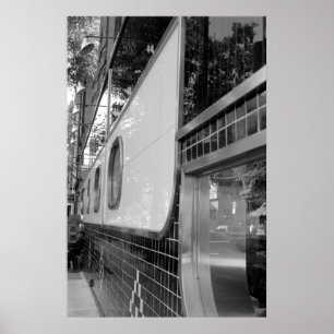 Art Deco Restaurant Exterior Poster