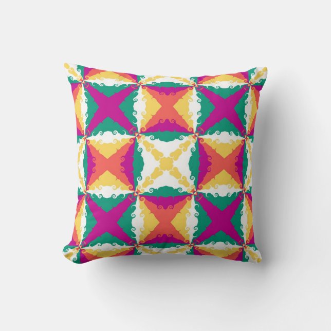 Art Deco Retro Abstract Art Cushion (Front)