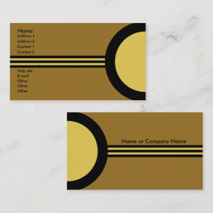 Art Deco Retro Business/Networking Profile Card