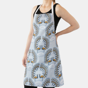 Art Deco retro Peacock Apron