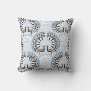Art Deco retro Peacock Cushion