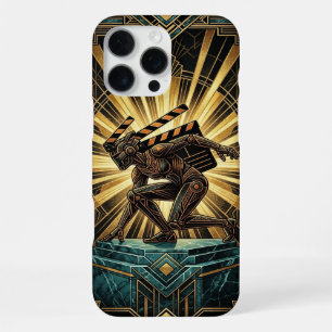 Art Deco Retro Sci-Fi iPhone 16 Pro Max Case 