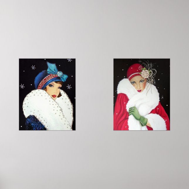 Art Deco retro vintage Christmas  (Front)