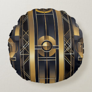 Art Deco Round Cushion