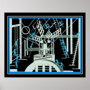 Art Deco 'Satanic Ballet"- Aleksandra Ekster 1922 Poster