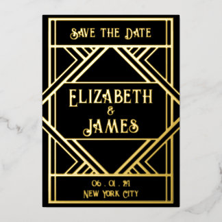 Art Deco Save the Date