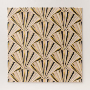 Art Deco Scales: Geometric Golden Glamour Jigsaw Puzzle