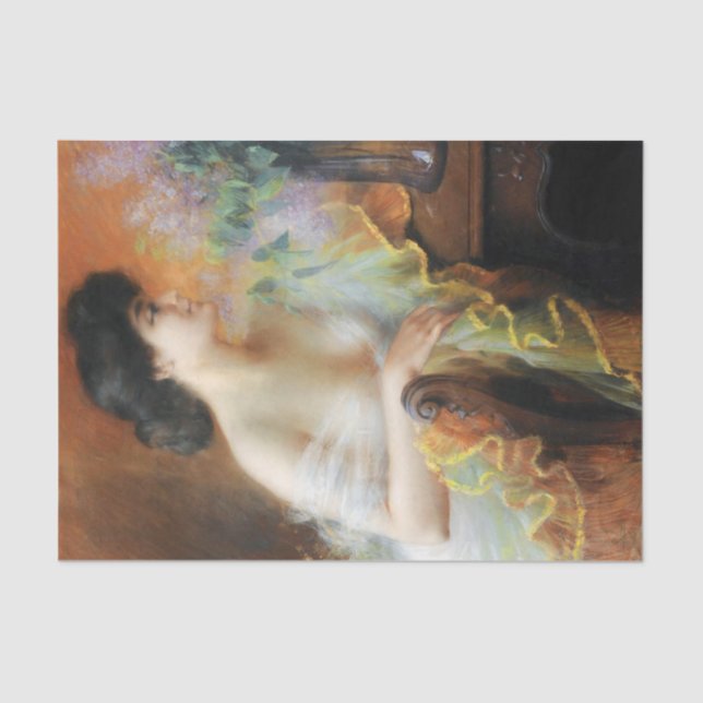 Art Deco Scene by Delphin Enjolras Decoupage Tissue Paper (Front)