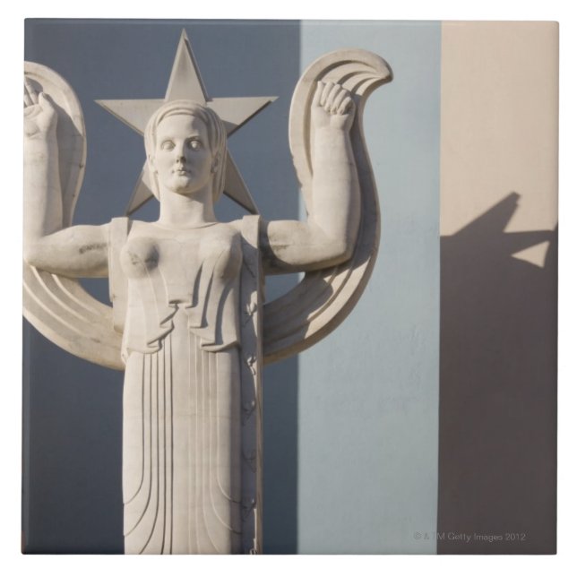 Art Deco Sculpture at the State Fair of Texas Tile (Front)