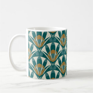 Art deco seamless abstract floral pattern. Decor e Coffee Mug