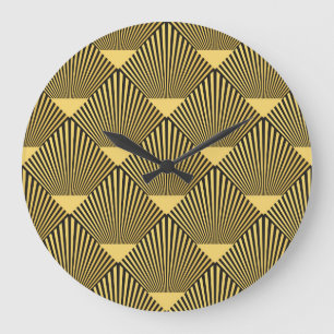 Art Deco: Seamless Decoration Ornament Large Clock