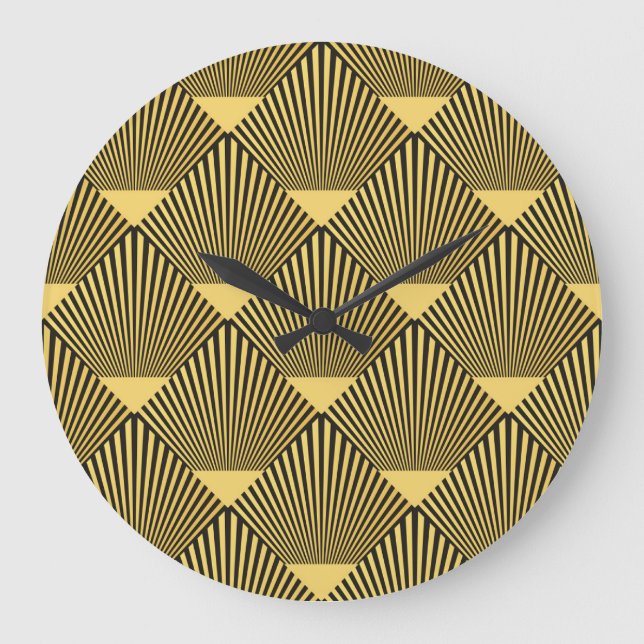 Art Deco: Seamless Decoration Ornament Large Clock (Front)