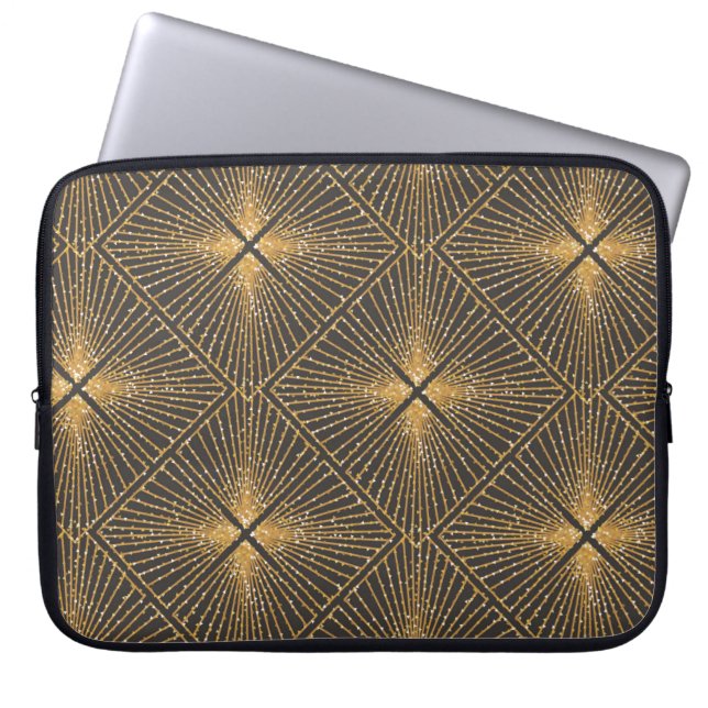 Art Deco Seamless Geometric Pattern. Elegant Wallp Laptop Sleeve (Front)