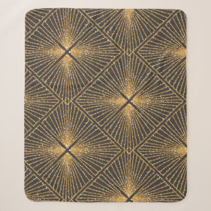 Art Deco Seamless Geometric Pattern. Elegant Wallp Sherpa Blanket