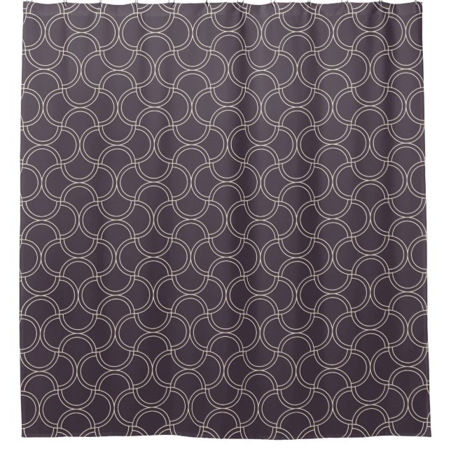 Art deco seamless pattern background. abstract, ar shower curtain (Front)
