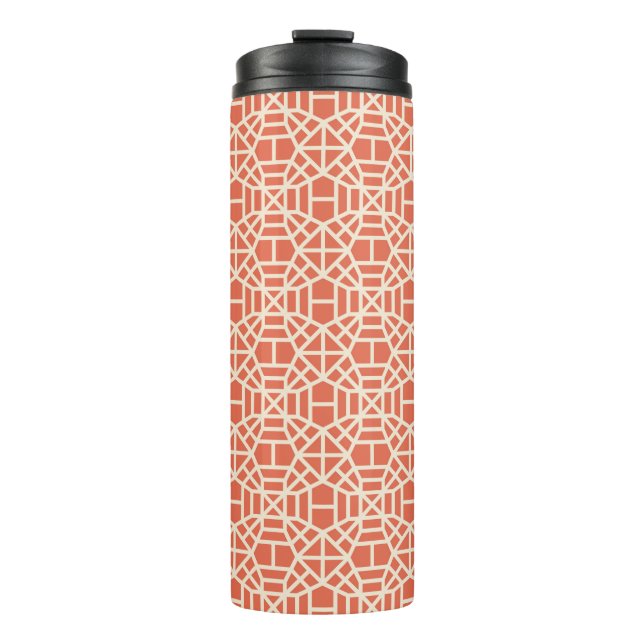 Art deco seamless pattern background. abstract, ar thermal tumbler (Front)