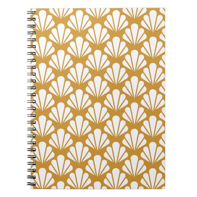 Art Deco Seamless Pattern. Geometric Floral decora Notebook (Front)