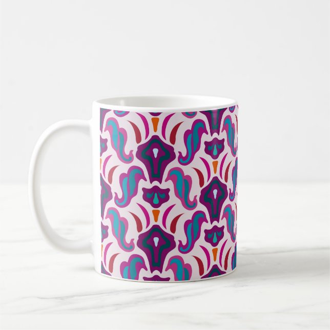 Art deco seamless pattern illustration coffee mug (Left)