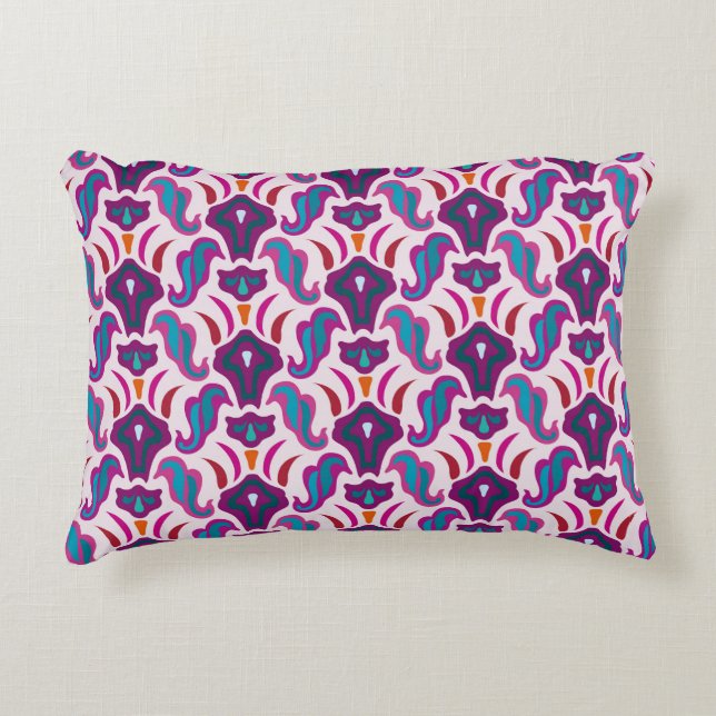 Art deco seamless pattern illustration decorative cushion (Front)