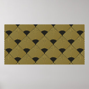 Art Deco seamless pattern Poster