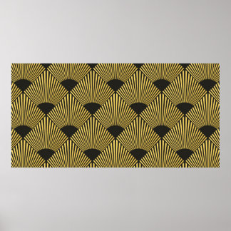 Art Deco seamless pattern Poster