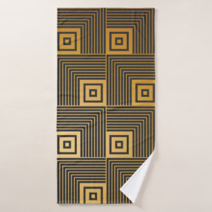 Art Deco seamless vintage wallpaper pattern Bath Towel