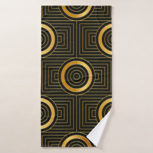 Art Deco seamless vintage wallpaper pattern Bath Towel